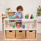 Meuble de rangement double-face à 2 étagères ECR4Kids Streamline, 24 po, mobilier de salle de classe