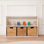 Meuble de rangement double-face à 2 étagères ECR4Kids Streamline, 24 po, mobilier de salle de classe