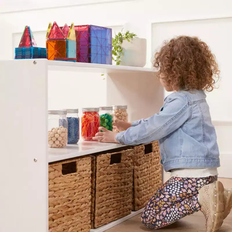 Meuble de rangement double-face à 2 étagères ECR4Kids Streamline, 24 po, mobilier de salle de classe