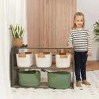 Meuble de rangement double-face à 2 étagères ECR4Kids Streamline, 24 po, mobilier de salle de classe