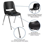 Chaise empilable ergonomique Emma et Oliver - Crèche et école à domicile (16 sièges)