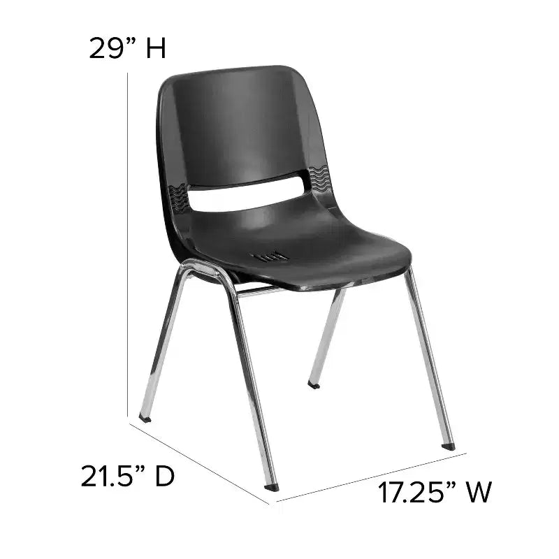 Chaise empilable ergonomique Emma et Oliver - Crèche et école à domicile (16 sièges)