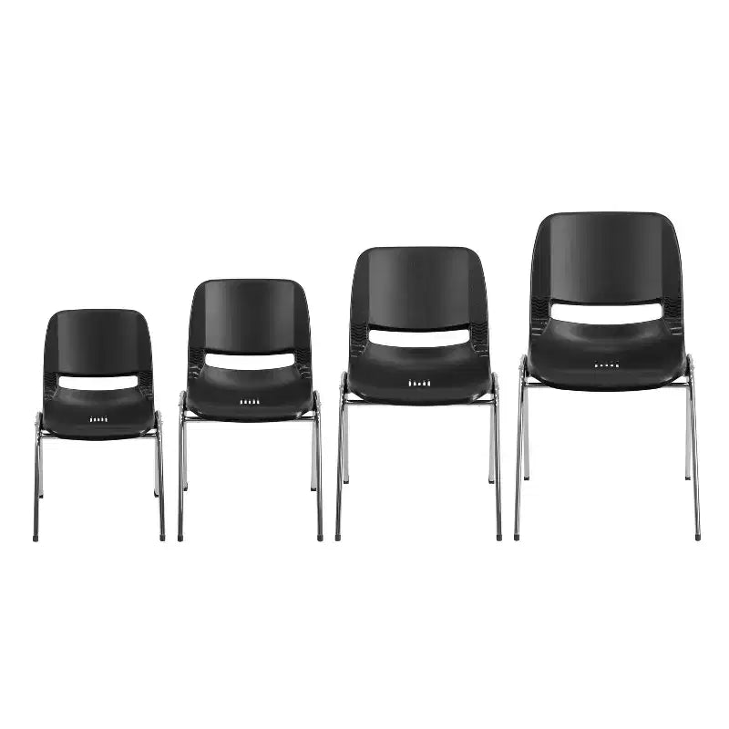 Chaise empilable ergonomique Emma et Oliver - Crèche et école à domicile (16 sièges)