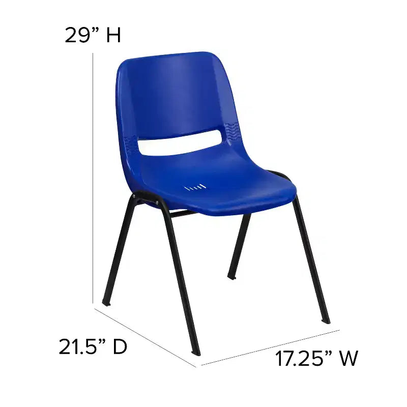 Chaise empilable ergonomique Emma et Oliver - Crèche et école à domicile (16 sièges)