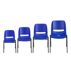 Chaise empilable ergonomique Emma et Oliver - Crèche et école à domicile (16 sièges)