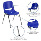 Chaise empilable ergonomique Emma et Oliver - Crèche et école à domicile (16 sièges)