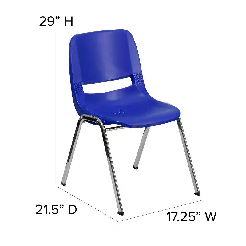 Chaise empilable ergonomique Emma et Oliver - Crèche et école à domicile (16 sièges)