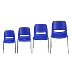 Chaise empilable ergonomique Emma et Oliver - Crèche et école à domicile (16 sièges)