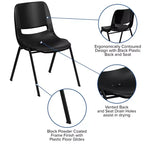 Chaise empilable ergonomique Emma et Oliver - Crèche et école à domicile (16 sièges)
