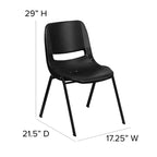 Chaise empilable ergonomique Emma et Oliver - Crèche et école à domicile (16 sièges)