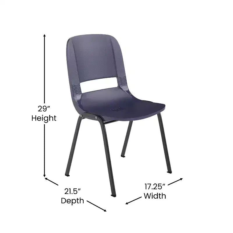 Chaise empilable ergonomique Emma et Oliver - Crèche et école à domicile (16 sièges)