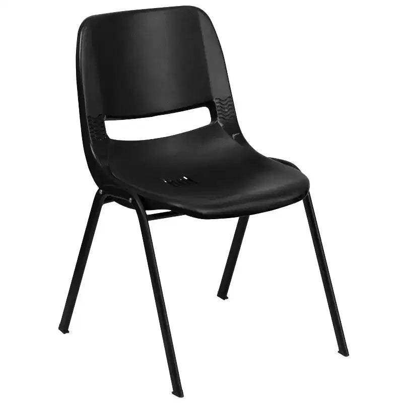Emma and Oliver Ergonomic Shell Stack Chair - 16 Seat Daycare Home School