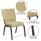 Chaise empilable Emma et Oliver 18,5W pour église/réception