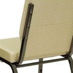 Chaise empilable Emma et Oliver 18,5W pour église/réception