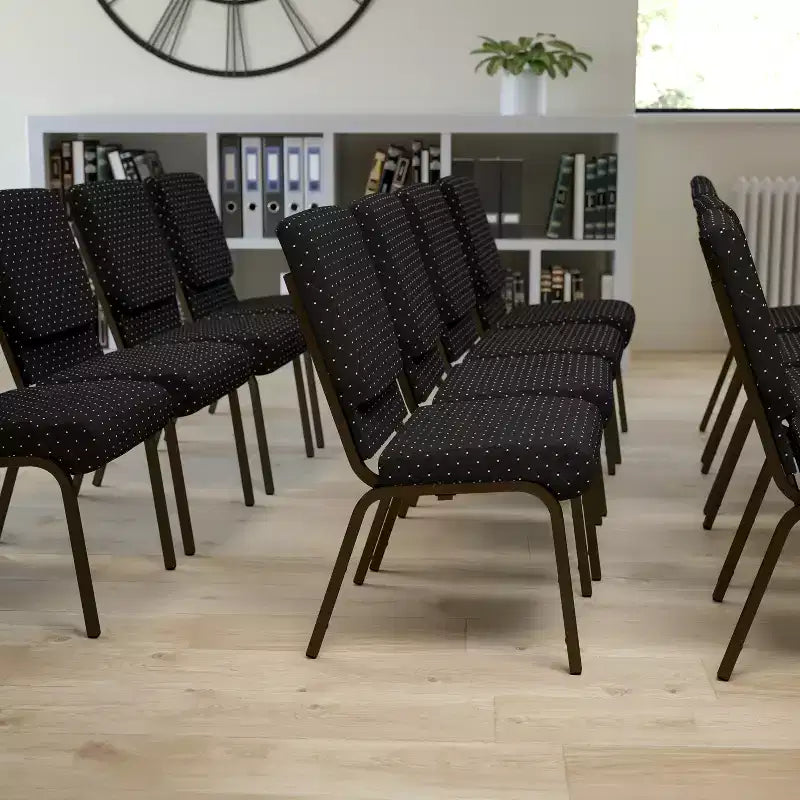 Chaise empilable Emma et Oliver 18,5W pour église/réception