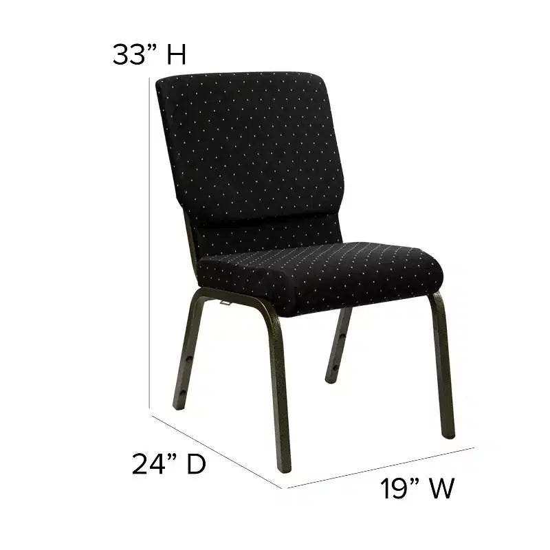 Chaise empilable Emma et Oliver 18,5W pour église/réception