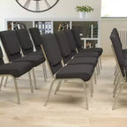 Chaise empilable Emma et Oliver 18,5W pour église/réception