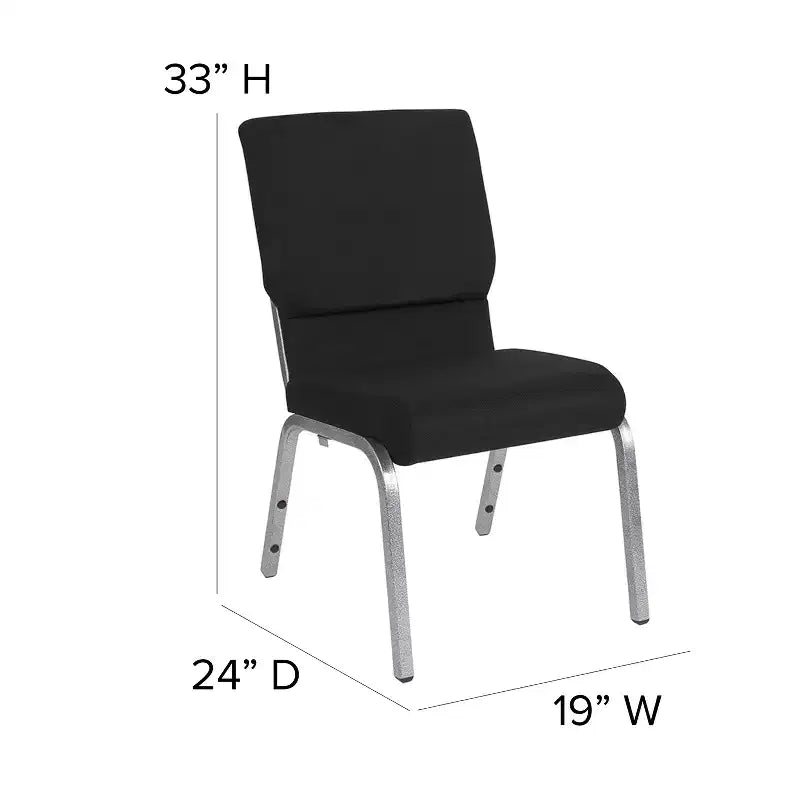 Chaise empilable Emma et Oliver 18,5W pour église/réception