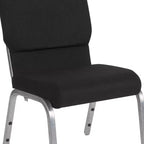 Chaise empilable Emma et Oliver 18,5W pour église/réception