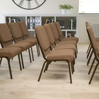 Chaise empilable Emma et Oliver 18,5W pour église/réception