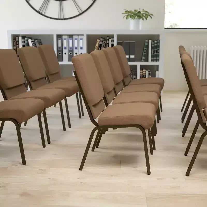 Chaise empilable Emma et Oliver 18,5W pour église/réception