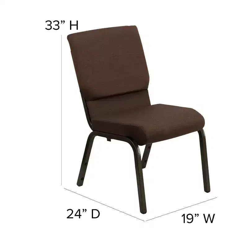 Chaise empilable Emma et Oliver 18,5W pour église/réception