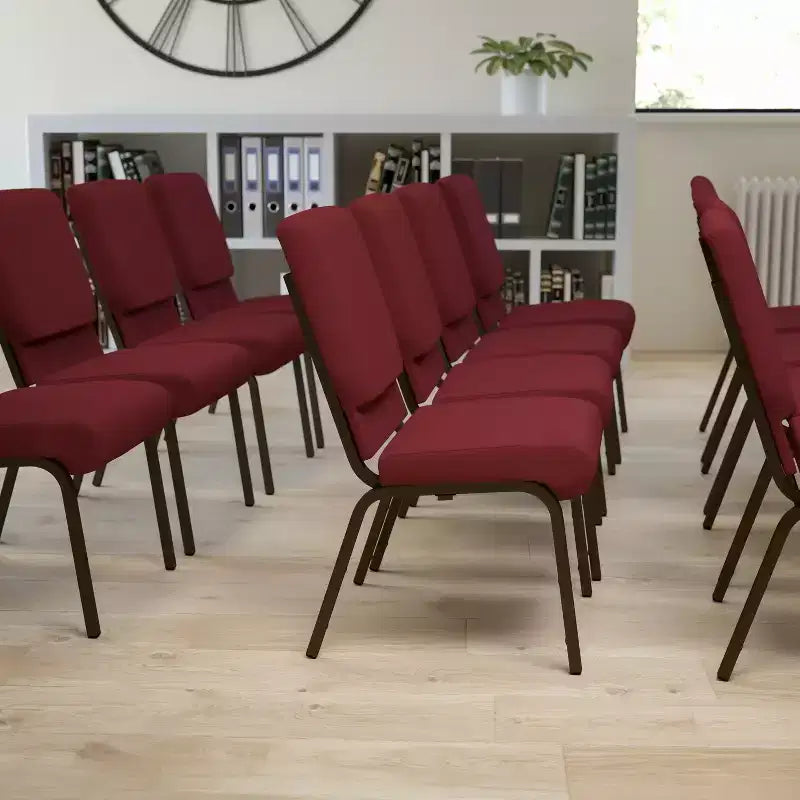 Chaise empilable Emma et Oliver 18,5W pour église/réception