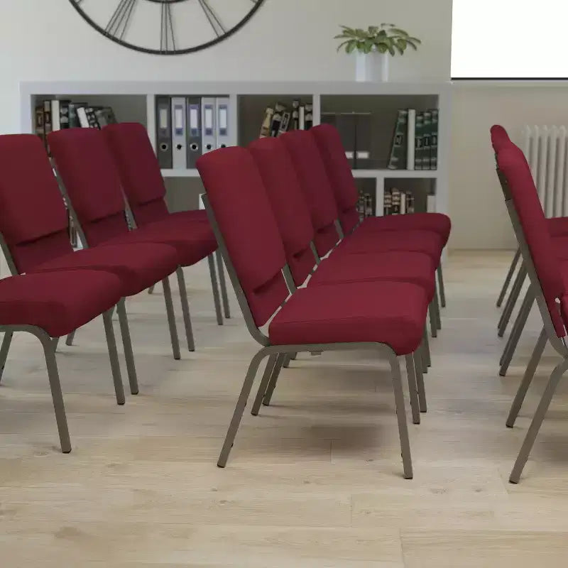Chaise empilable Emma et Oliver 18,5W pour église/réception