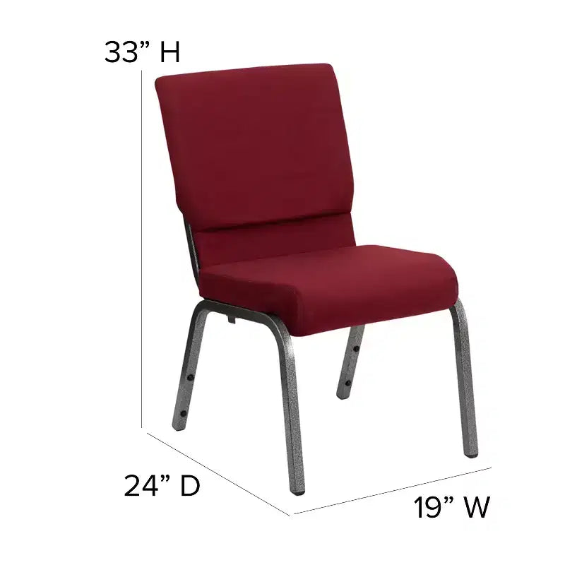Chaise empilable Emma et Oliver 18,5W pour église/réception