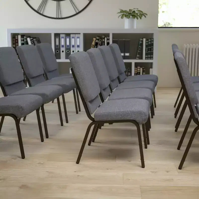 Chaise empilable Emma et Oliver 18,5W pour église/réception
