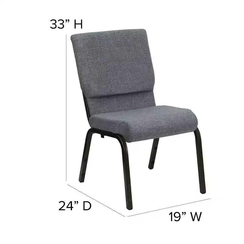 Chaise empilable Emma et Oliver 18,5W pour église/réception