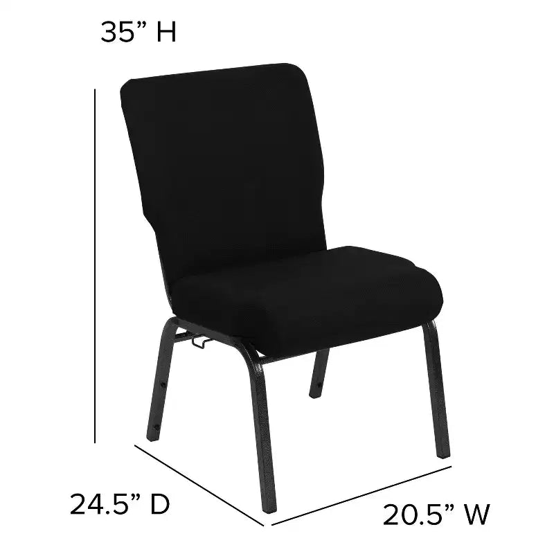 Chaise d'église en mousse moulée Emma et Oliver de 20,5 po