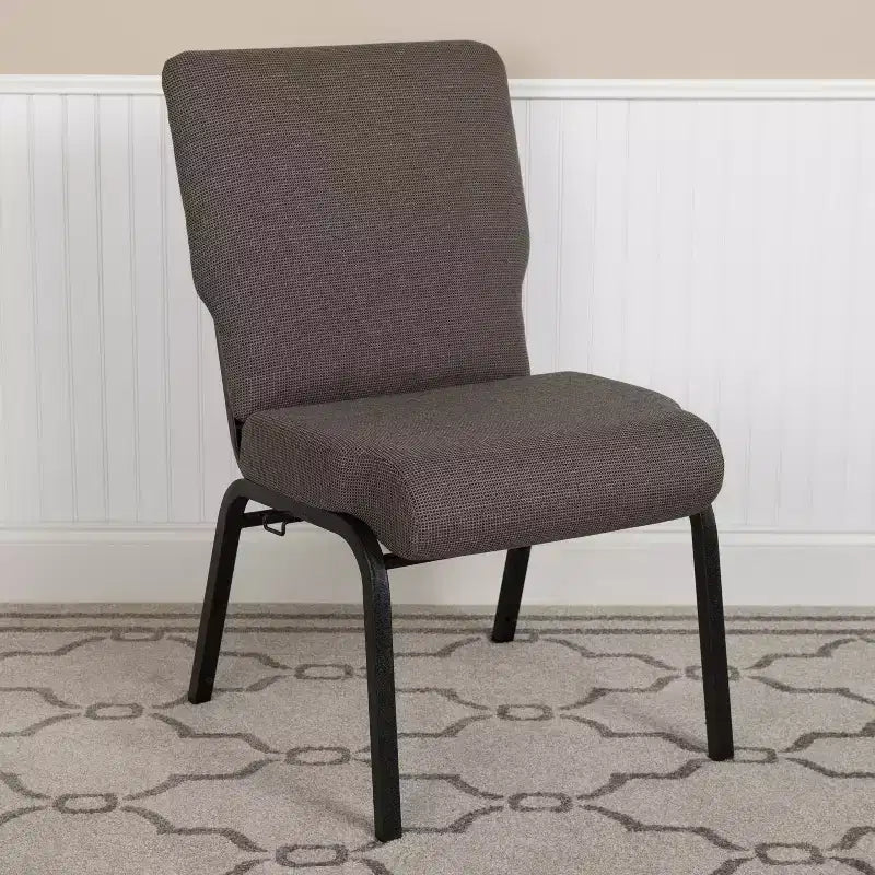 Chaise d'église en mousse moulée Emma et Oliver de 20,5 po