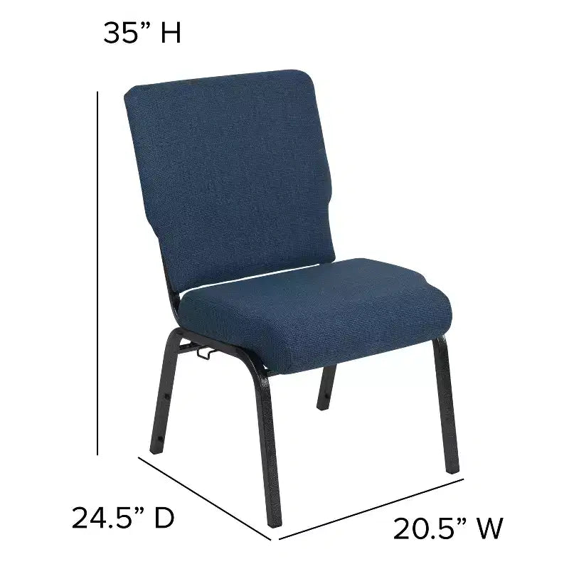 Chaise d'église en mousse moulée Emma et Oliver de 20,5 po