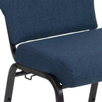 Chaise d'église en mousse moulée Emma et Oliver de 20,5 po