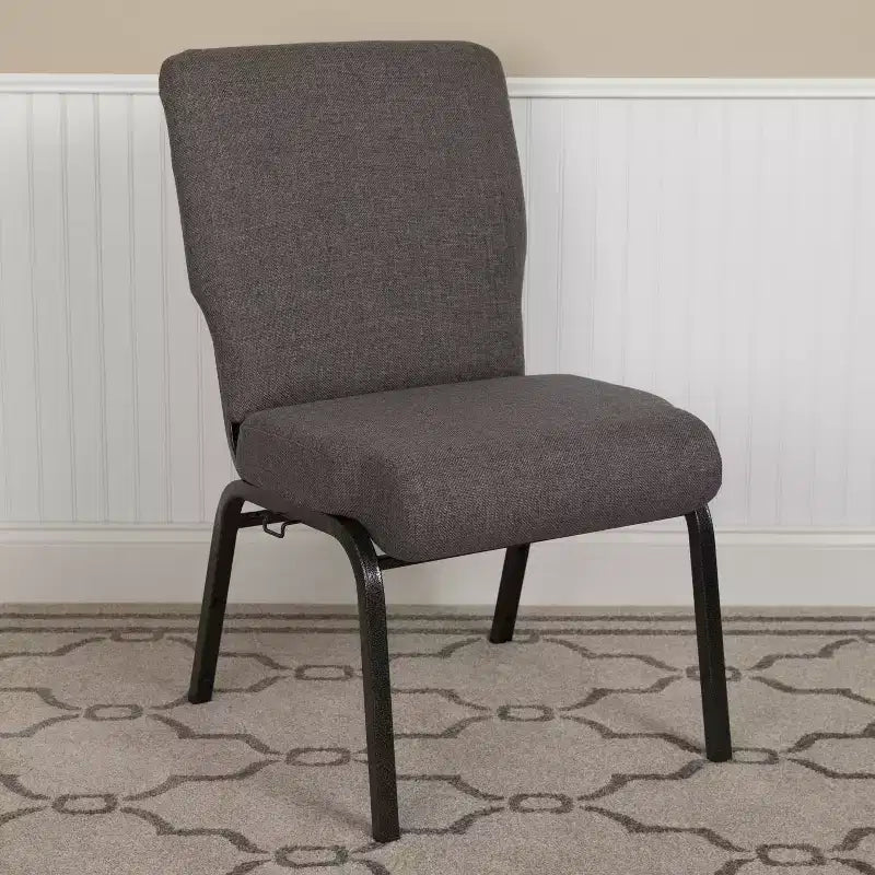 Chaise d'église en mousse moulée Emma et Oliver de 20,5 po
