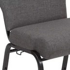 Chaise d'église en mousse moulée Emma et Oliver de 20,5 po
