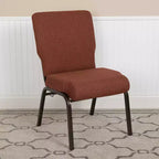 Chaise d'église en mousse moulée Emma et Oliver de 20,5 po