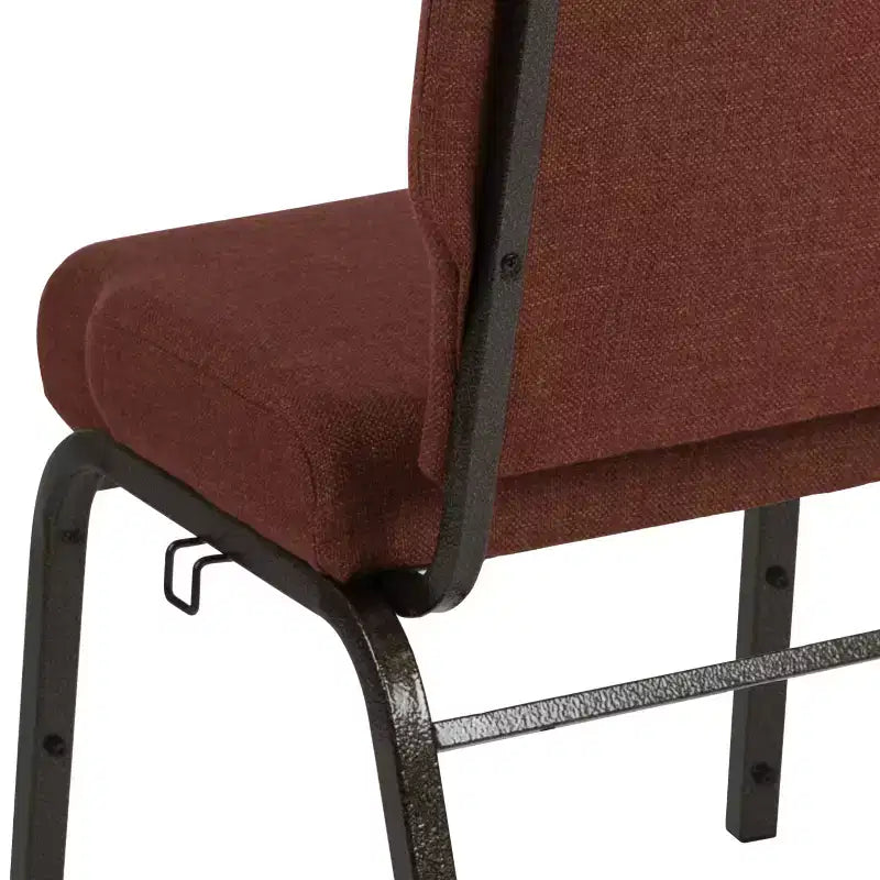 Chaise d'église en mousse moulée Emma et Oliver de 20,5 po