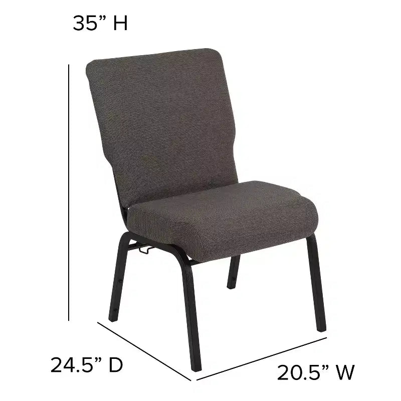 Chaise d'église en mousse moulée Emma et Oliver de 20,5 po