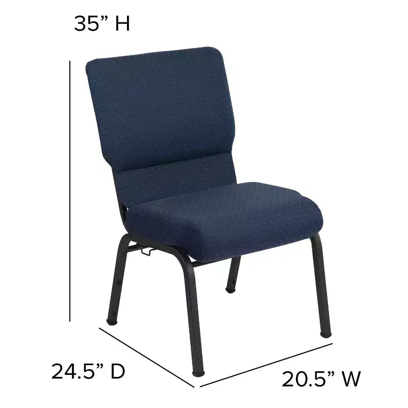 Chaise d'église en mousse moulée Emma et Oliver de 20,5 po