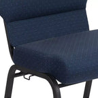 Chaise d'église en mousse moulée Emma et Oliver de 20,5 po