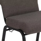 Chaise d'église en mousse moulée Emma et Oliver de 20,5 po
