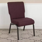Chaise d'église en mousse moulée Emma et Oliver de 20,5 po