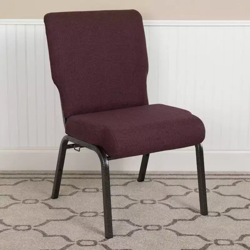 Chaise d'église en mousse moulée Emma et Oliver de 20,5 po