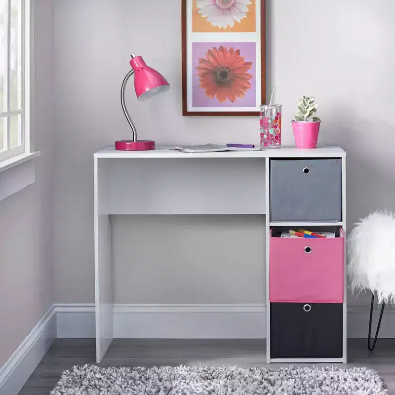 Bureau d'écolier avec 3 bacs en tissu - Buylateral