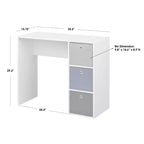 Bureau d'écolier avec 3 bacs en tissu - Buylateral
