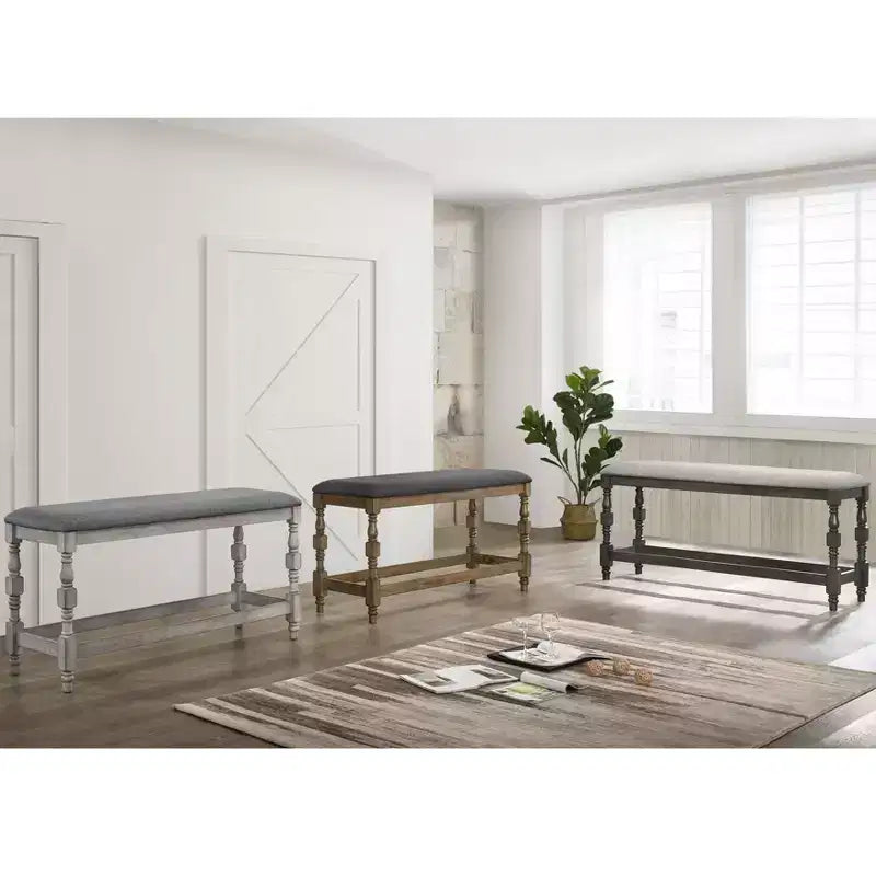 Banc rembourré à hauteur de comptoir 24/7 Shop At Home Bringe