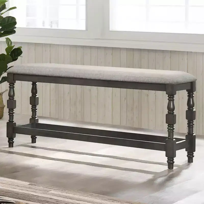Banc rembourré à hauteur de comptoir 24/7 Shop At Home Bringe