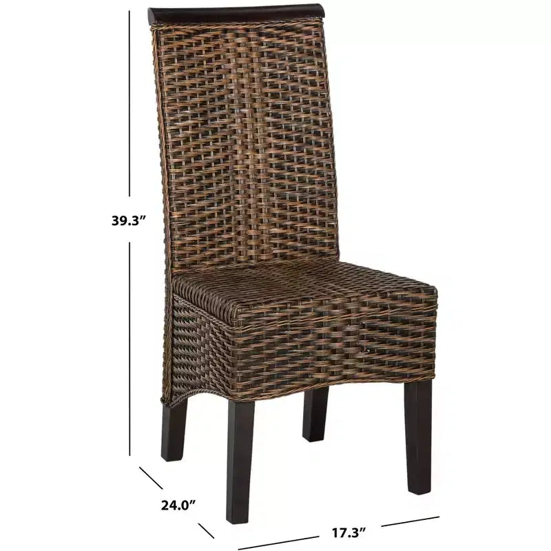 Chaise de salle à manger en osier Ilya 18 po H (lot de 2) - SEA8017 - Safavieh